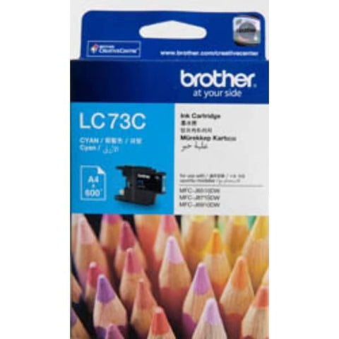 BROTHER LC73 CYAN INK CARTRIDGE