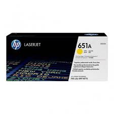 HP 651A YELLOW TONER CARTRIDGE